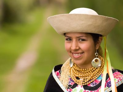 Indigene Ecuadorianerin