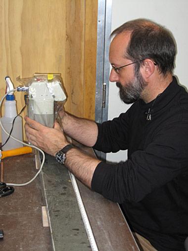 Sedimentkern aus der Antarktis