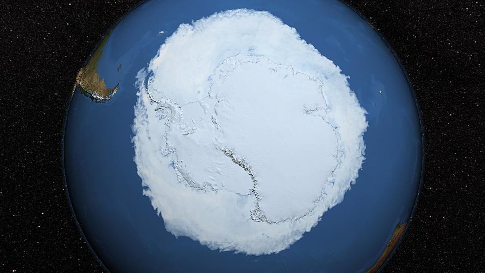 Im Winter verdoppelt sich die Fläche Antarktikas durch das Meereis. In den vergangenen Jahren haben Forscher festgestellt, dass die Meereisfläche im Winter zugenommen hat.
